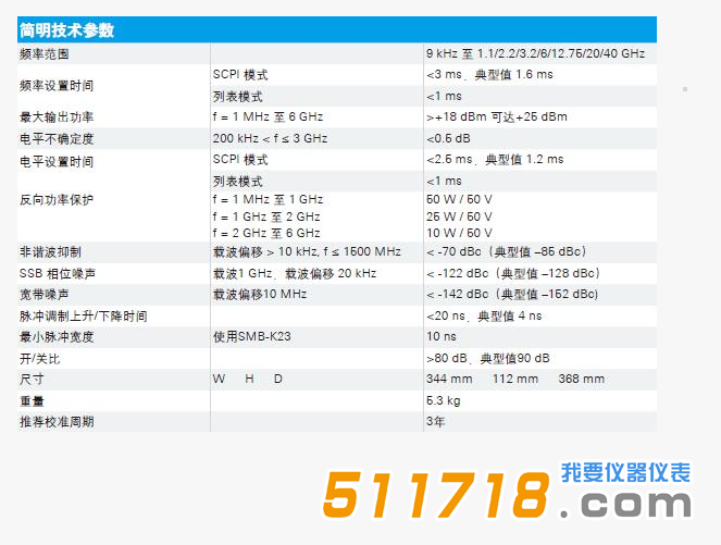 德國 R&S SMB 100A模擬射頻信號源技術參數.png